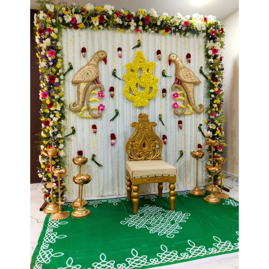 haldi stage decoration